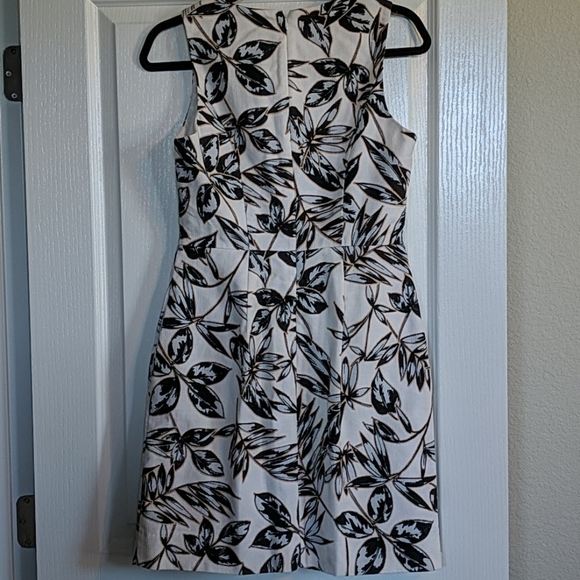 J. Crew Textured Leaf Print Dress - Picture 3 of 9
